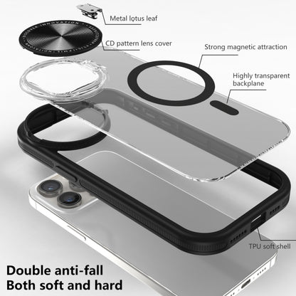 For iPhone 14 Pro Max Round Camshield MagSafe TPU Hybrid PC Phone Case(Grey) - iPhone 14 Pro Max Cases by buy2fix | Online Shopping UK | buy2fix