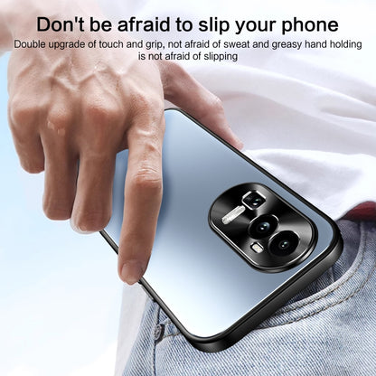 For OPPO Reno10 Pro+ Global R-JUST RJ-61 Electroplating Frosted TPU + PC Phone Case with Holder(Silver) - OPPO Cases by R-JUST | Online Shopping UK | buy2fix
