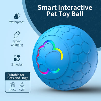 O5 Smart Pet Cat Toy Ball Luminous Yo-Yo Diameter 2.4 inches Standalone Version(Yellow) - Rubber Silicone Toys by buy2fix | Online Shopping UK | buy2fix