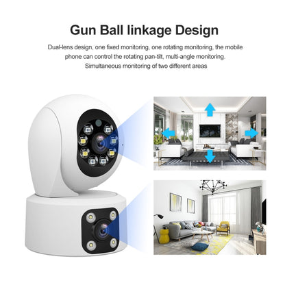 SriHome SH049 2MP + 2MP Humanoid Tracking Smart Night Vision Dual Lens HD IP Camera(AU Plug) - Wireless Camera by SriHome | Online Shopping UK | buy2fix