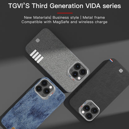 For iPhone 15 Pro TGVIS Vida Series MagSafe Magnetic Phone Case(Blue) - iPhone 15 Pro Cases by TGVIS | Online Shopping UK | buy2fix