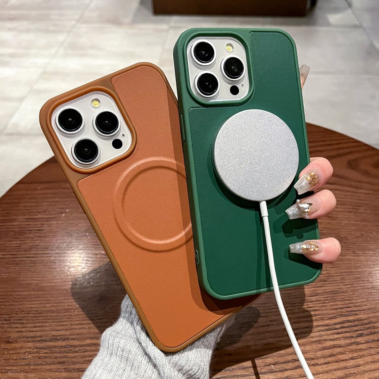 For iPhone 13 Pro Max 2 in 1 MagSafe Magnetic Silicone Leather Phone Case(Green) - iPhone 13 Pro Max Cases by buy2fix | Online Shopping UK | buy2fix