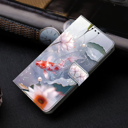 For Samsung Galaxy S24 Ultra 5G Crystal Painted Leather Phone case(Koi) - Galaxy S24 Ultra 5G Cases by buy2fix | Online Shopping UK | buy2fix