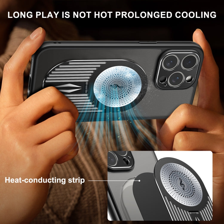 For iPhone 16 Pro Heat Dissipation Aromatherapy Holder Phone Case(Black) - iPhone 16 Pro Cases by buy2fix | Online Shopping UK | buy2fix