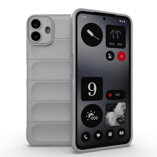 For Nothing CMF Phone 1 Magic Shield TPU + Flannel Phone Case(Grey) - More Brand by buy2fix | Online Shopping UK | buy2fix