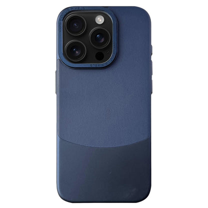 For iPhone 16 Pro Napa Texture PC + Leather Phone Case(Royal Blue) - iPhone 16 Pro Cases by buy2fix | Online Shopping UK | buy2fix