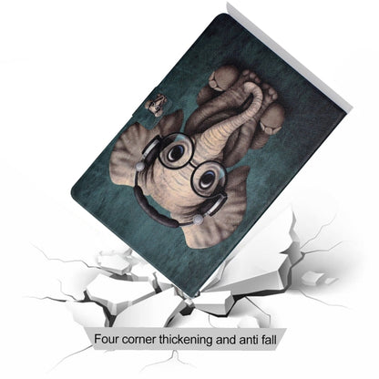 For Lenovo Tab M11 / Xiaoxin Pad 11 2024 Electric Pressed Colored Drawing Smart Leather Tablet Case(Elephant) - Lenovo by buy2fix | Online Shopping UK | buy2fix