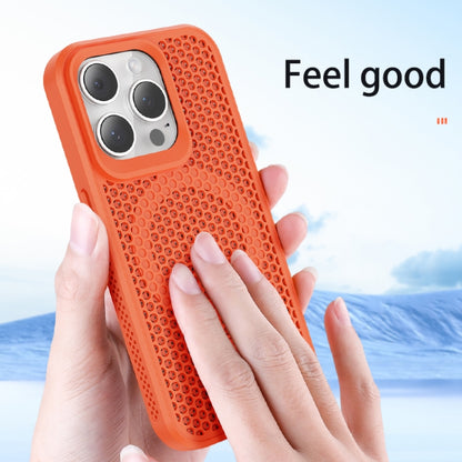 For iPhone 16 Plus MagSafe Magnetic Heat Dissipation Phone Case(Orange) - iPhone 16 Plus Cases by buy2fix | Online Shopping UK | buy2fix