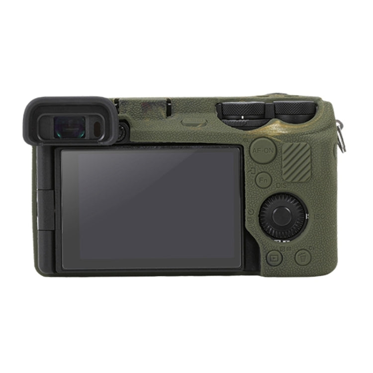 For Sony ILCE-6700 / A6700 Litchi Texture Soft Silicone Protective Case(Camouflage) - Protective Case by buy2fix | Online Shopping UK | buy2fix