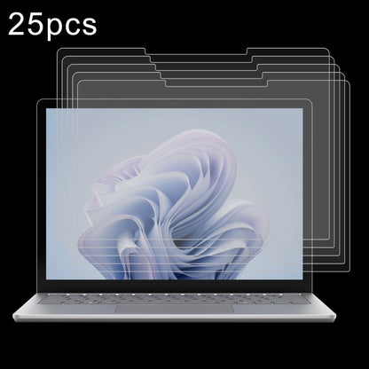 For Microsoft Surface Laptop 6 15 25pcs 9H 0.3mm Explosion-proof Tempered Glass Film - Screen Protection Film by buy2fix | Online Shopping UK | buy2fix