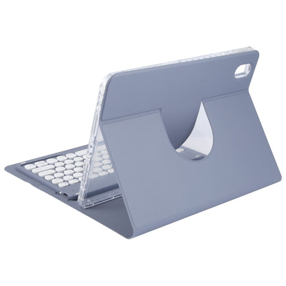 For Huawei MatePad 11 2023 / 2021 Round Button Bluetooth Keyboard Rotatable Holder Leather Case(Lavender Purple) - Huawei Keyboard by buy2fix | Online Shopping UK | buy2fix