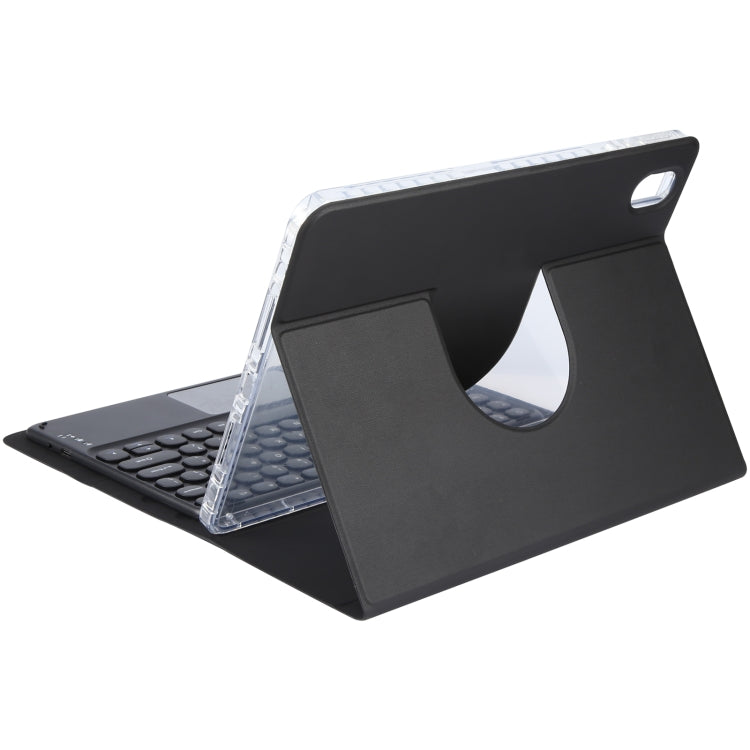 For Huawei MatePad Pro 11 2024 / 2022 Round Button Bluetooth Keyboard Rotatable Holder Leather Case with Touchpad(Black) - Huawei Keyboard by buy2fix | Online Shopping UK | buy2fix