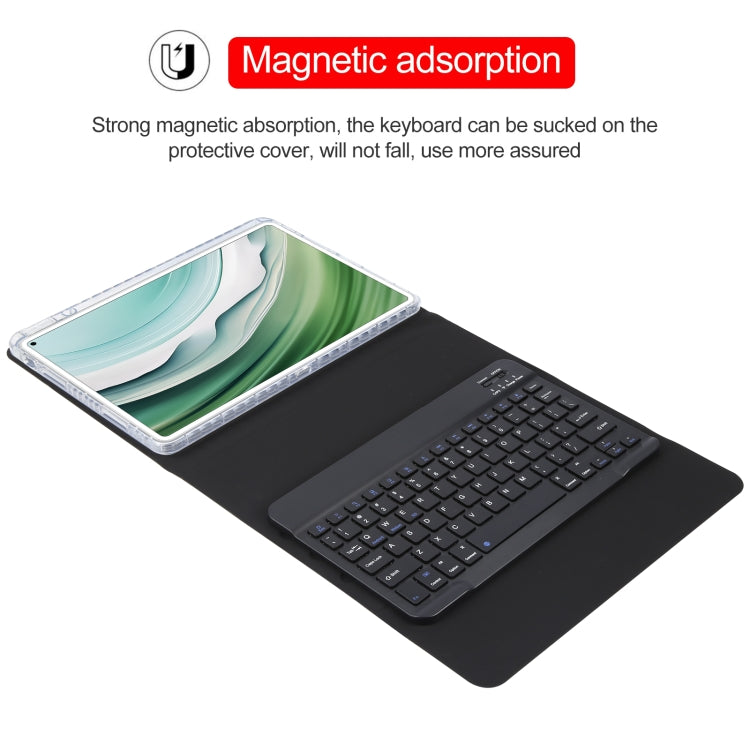 For Huawei MatePad Pro 11 2024 / 2022 Square Button Bluetooth Keyboard Rotatable Holder Leather Case(Black) - Huawei Keyboard by buy2fix | Online Shopping UK | buy2fix