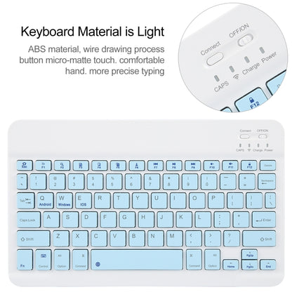 For Huawei MatePad Air 11.5 Square Button Bluetooth Keyboard Rotatable Holder Leather Case(Sky Blue) - Huawei Keyboard by buy2fix | Online Shopping UK | buy2fix