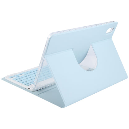 For Huawei MatePad 11 2023 / 2021 Square Button Bluetooth Keyboard Rotatable Holder Leather Case(Sky Blue) - Huawei Keyboard by buy2fix | Online Shopping UK | buy2fix