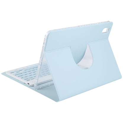 For Xiaomi Pad 6 Square Button Backlight Bluetooth Keyboard Rotatable Holder Leather Case(Sky Blue) - Others Keyboard by buy2fix | Online Shopping UK | buy2fix