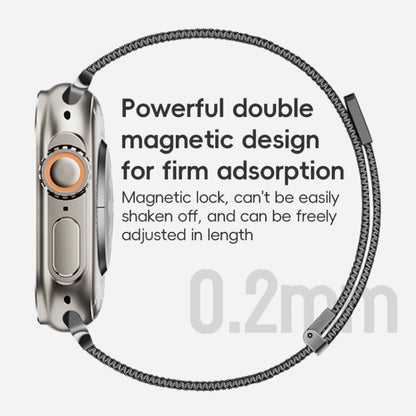 For Apple Watch Series 2 42mm ZGA Milanese Magnetic Metal Watch Band(Silver) - Watch Bands by ZGA | Online Shopping UK | buy2fix