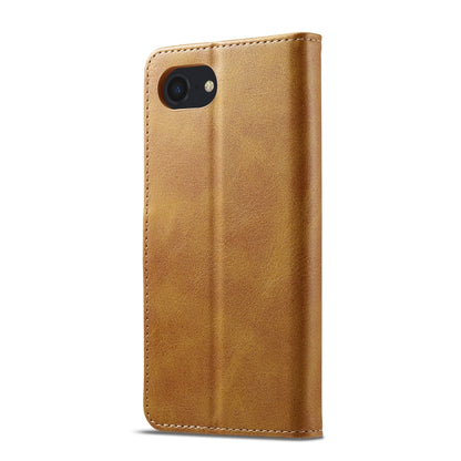 LC.IMEEKE Calf Texture Horizontal Flip Leather Case For iPhone SE 2024(Yellow) - More iPhone Cases by LC.IMEEKE | Online Shopping UK | buy2fix