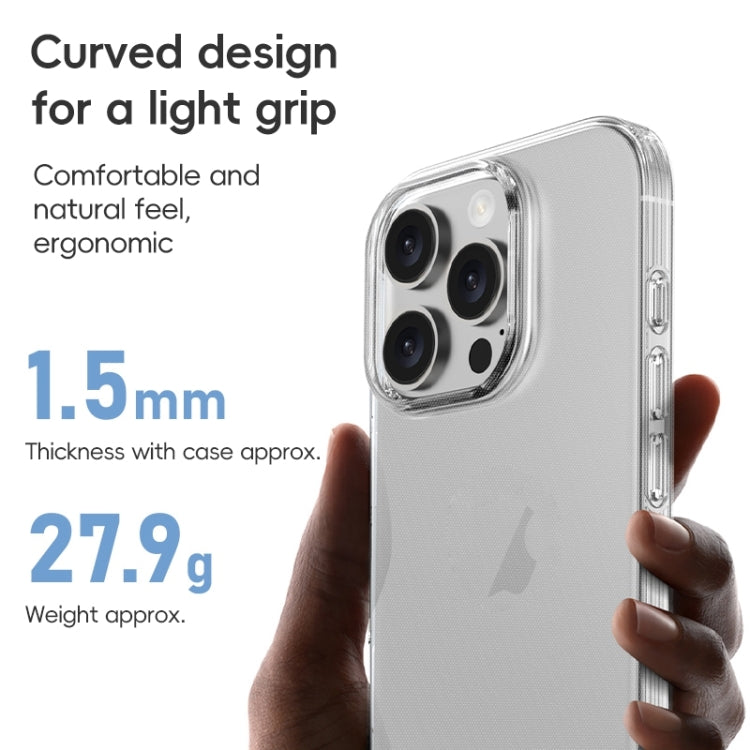 For iPhone 16 ZGA Clear TPU Shockproof Phone Case(Transparent) - iPhone 16 Cases by ZGA | Online Shopping UK | buy2fix