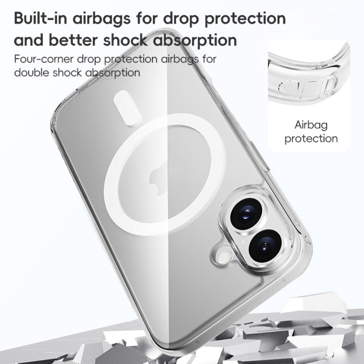 For iPhone 16 Pro ZGA Magsafe Clear PC Hybrid TPU Phone Case(Transparent) - iPhone 16 Pro Cases by ZGA | Online Shopping UK | buy2fix