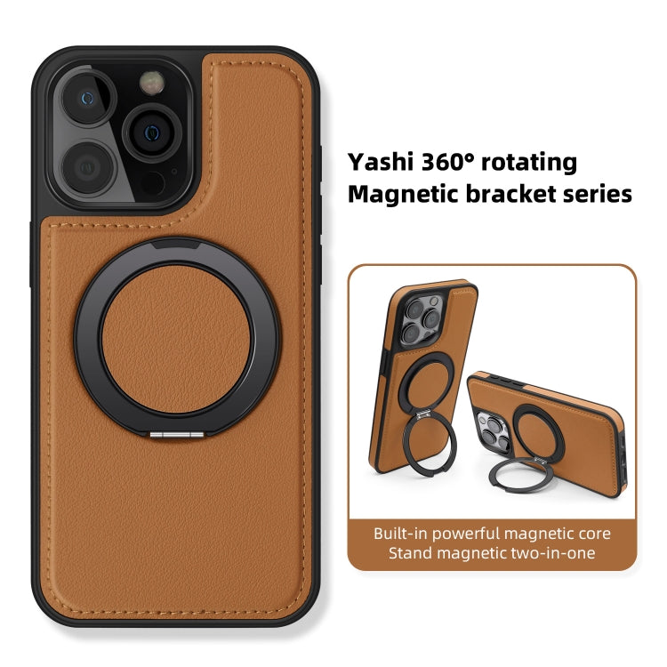 For iPhone 13 Yashi 360 Degree Rotating MagSafe Bracket Phone Case(Blue) - iPhone 13 Cases by buy2fix | Online Shopping UK | buy2fix