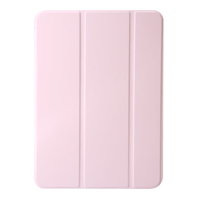 For iPad Air 13 2024 Three-fold Holder Flip Tablet Leather Case(Light Pink) - iPad Air 13 2024 Cases by buy2fix | Online Shopping UK | buy2fix