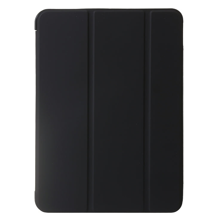 For iPad Pro 11 2024 Three-fold Holder Flip Tablet Leather Case(Black) - iPad Pro 11 2024 Cases by buy2fix | Online Shopping UK | buy2fix