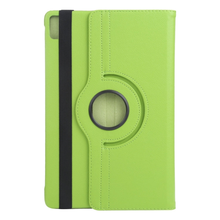 For iPad Pro 11 2024 360 Degree Rotation Litchi Texture Leather Tablet Case with Holder(Green) - iPad Pro 11 2024 Cases by buy2fix | Online Shopping UK | buy2fix