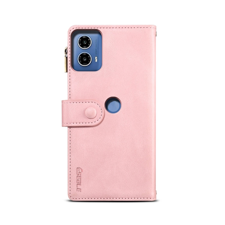 For Motorola Moto G04 / G24 ESEBLE Retro Frosted RFID Leather Phone Case(Rose Gold) - Motorola Cases by ESEBLE | Online Shopping UK | buy2fix