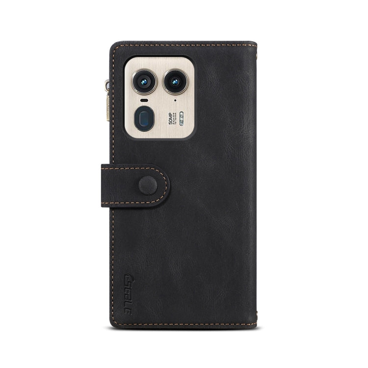 For Motorola Edge 50 Ultra ESEBLE Retro Frosted RFID Leather Phone Case(Black) - Motorola Cases by ESEBLE | Online Shopping UK | buy2fix