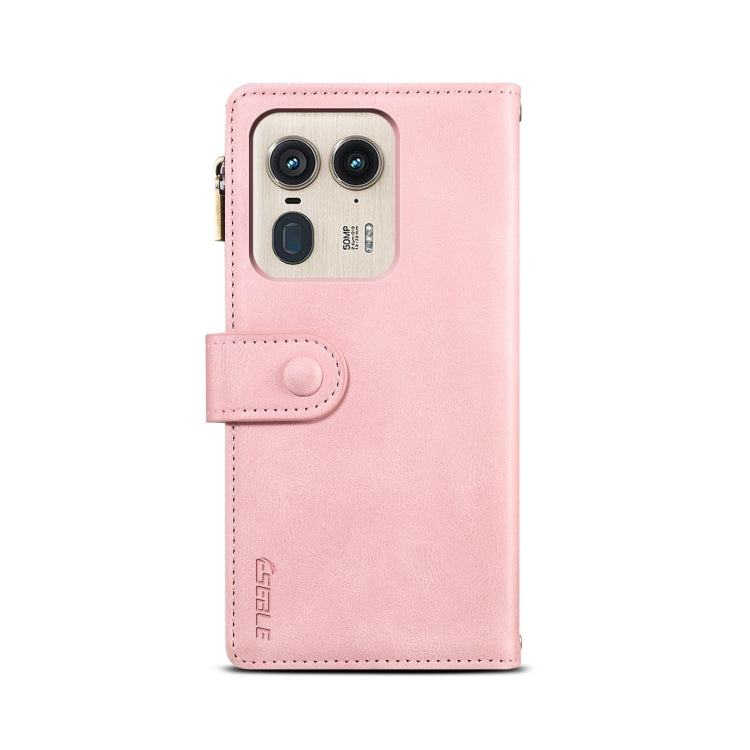 For Motorola Edge 50 Ultra ESEBLE Retro Frosted RFID Leather Phone Case(Rose Gold) - Motorola Cases by ESEBLE | Online Shopping UK | buy2fix