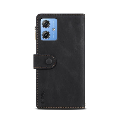 For Motorola Moto G54 Power 5G ESEBLE Retro Frosted RFID Leather Phone Case(Black) - Motorola Cases by ESEBLE | Online Shopping UK | buy2fix