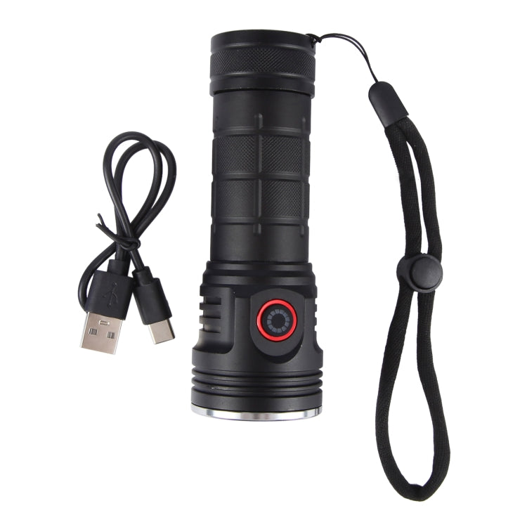 W5204 8 LEDs 3100LM High Brightness Rechargeable Flashlight(Black) - LED Flashlight by buy2fix | Online Shopping UK | buy2fix