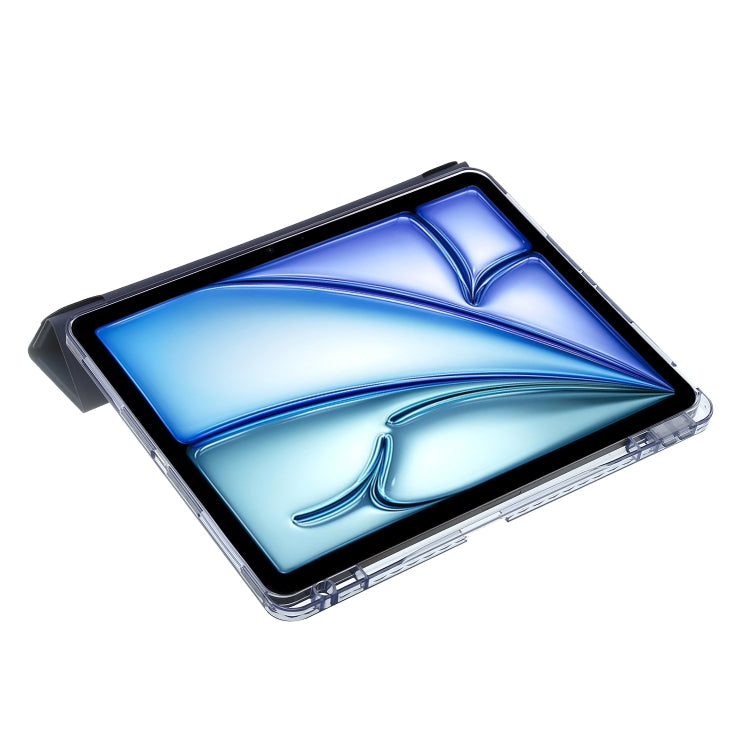 For iPad Air 11 2024 Clear Acrylic Deformation Leather Tablet Case(Dark Blue) - iPad Air 11 2024 Cases by buy2fix | Online Shopping UK | buy2fix