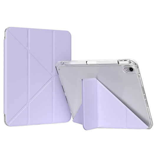 For iPad Air 11 2024 / Air 5 / 4 GEBEI Deformation Leather Tablet Case(Purple) - iPad Air 11 2024 Cases by GEBEI | Online Shopping UK | buy2fix