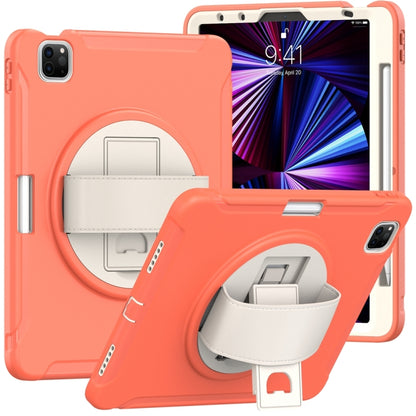 For iPad Air 11 2024 Spider Wheel Silicone Hybrid PC Tablet Case(Coral Orange) - iPad Air 11 2024 Cases by buy2fix | Online Shopping UK | buy2fix