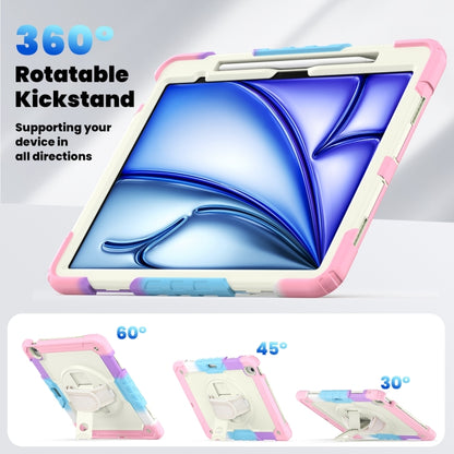 For iPad Air 13 2024 Silicone + PC Tablet Protective Case(Rainbow Pink) - iPad Air 13 2024 Cases by buy2fix | Online Shopping UK | buy2fix