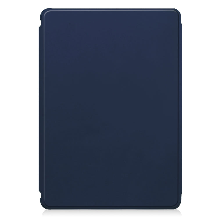 For iPad Pro 13 2024 Transparent Rotation Smart Leather Tablet Case with Keyboard(Dark Blue) - iPad Pro 13 2024 Cases by buy2fix | Online Shopping UK | buy2fix