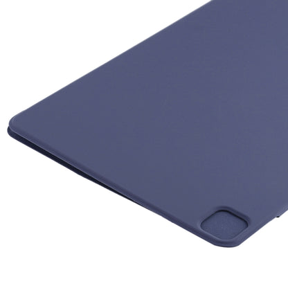 For iPad Pro 11 2024 Double-sided Clip Fixed Buckle Magnetic PU Leather Smart Tablet Case(Dark Blue) - iPad Pro 11 2024 Cases by buy2fix | Online Shopping UK | buy2fix