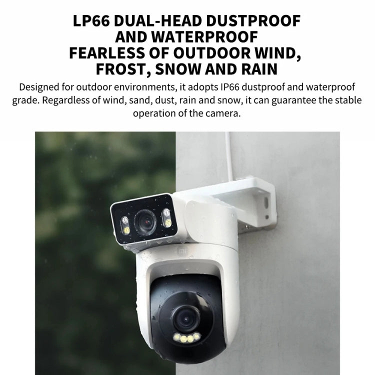 Xiaomi CW500 Dual Camera 8MP Outdoor IP66 Waterproof Support AI Detection Two-Way Voice WiFi Camera, US Plug(White) - Wireless Camera by Xiaomi | Online Shopping UK | buy2fix