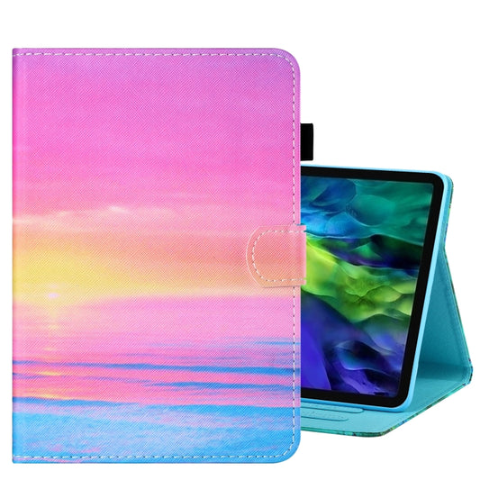 For iPad Pro 11 2024 Coloured Drawing Stitching Smart Leather Tablet Case(Sunset) - iPad Pro 11 2024 Cases by buy2fix | Online Shopping UK | buy2fix