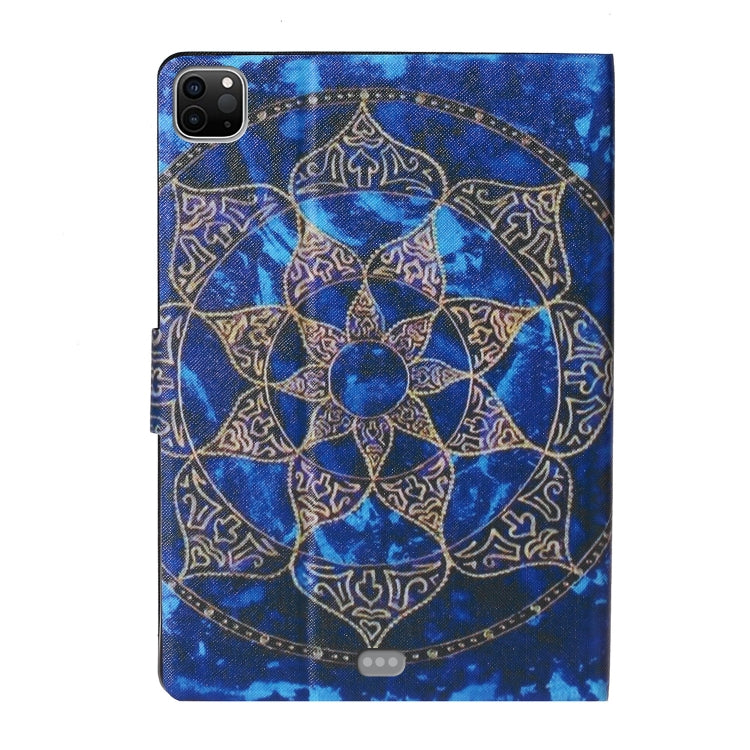 For iPad Pro 11 2024 Voltage Coloured Drawing Smart Leather Tablet Case(Blue Mandala) - iPad Pro 11 2024 Cases by buy2fix | Online Shopping UK | buy2fix