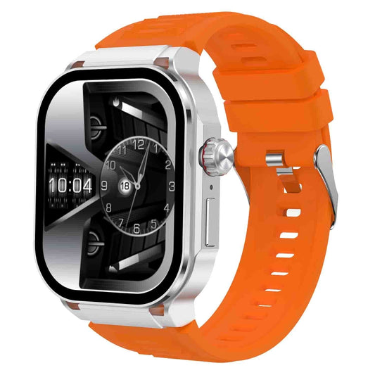 G40S 2.06 inch IP67 BT5.2 Sport Smart Watch, Support Bluetooth Call / Sleep / Blood Oxygen / Heart Rate / Blood Pressure Health Monitor(Orange) - Smart Watches by buy2fix | Online Shopping UK | buy2fix