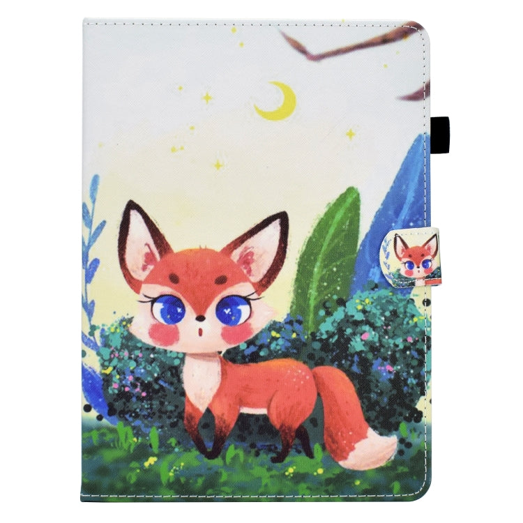 For iPad Pro 11 2024 Colored Drawing Sewing Smart Leather Tablet Case(Little Fox) - iPad Pro 11 2024 Cases by buy2fix | Online Shopping UK | buy2fix