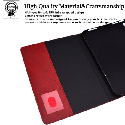 For iPad Pro 11 2024 Suede Cross Texture Magnetic Clasp Leather Smart Tablet Case(Red) - iPad Pro 11 2024 Cases by buy2fix | Online Shopping UK | buy2fix