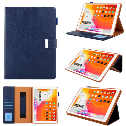 For iPad Pro 11 2024 Business Style Horizontal Flip Leather Smart Tablet Case with Holder(Blue) - iPad Pro 11 2024 Cases by buy2fix | Online Shopping UK | buy2fix