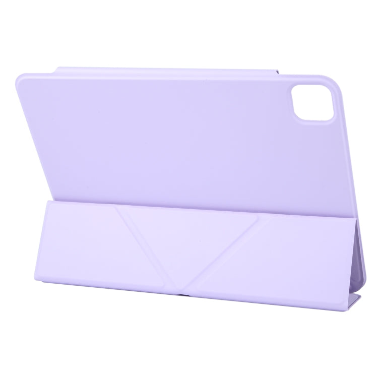 For iPad Pro 11 2024 Y-Shape Double-sided Clip Magnetic Smart Tablet Case(Purple) - iPad Pro 11 2024 Cases by buy2fix | Online Shopping UK | buy2fix