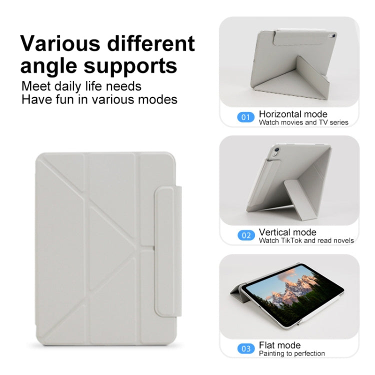 For iPad Air 13 2024 Y-Shape Double-sided Clip Magnetic Smart Tablet Case(Blue) - iPad Air 13 2024 Cases by buy2fix | Online Shopping UK | buy2fix