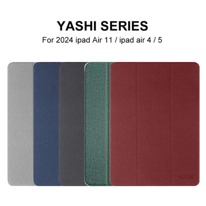 For iPad Air 11 2024 / Air 2022 10.9 Mutural YASHI Series Tablet Leather Smart Case(Red) - iPad Air 11 2024 Cases by Mutural | Online Shopping UK | buy2fix