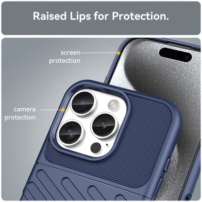 For iPhone 16 Pro Thunderbolt Shockproof Soft TPU Phone Case(Blue) - iPhone 16 Pro Cases by buy2fix | Online Shopping UK | buy2fix